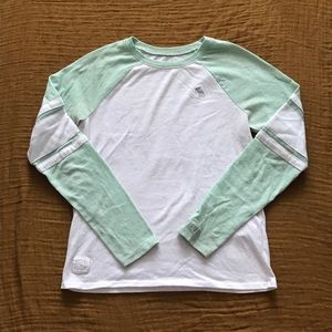Abercrombie Kids - White and Mint Green Top